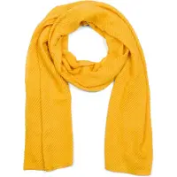StyleBREAKER Schal "Gekreppter Unifarbener Schal", Damen, gelb (curry), Obermaterial: 50% Viskose CV. 50% Baumwolle CO., Modisch, Modetücher Schal