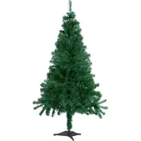 CCLIFE Künstlicher Weihnachtsbaum Nordmanntanne, 120cm,225 Astspitzen,Tannenbaum Klein,Spritzguss,Grün,Cushhom