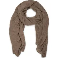 StyleBREAKER Schal "Gekreppter Unifarbener Schal", Damen, braun, Obermaterial: 50% Viskose CV. 50% Baumwolle CO., Modisch, Modetücher Schal