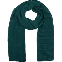 StyleBREAKER Schal "Gekreppter Unifarbener Schal", Damen, grün (dunkelgrün), Obermaterial: 50% Viskose CV. 50% Baumwolle CO., Modisch, Modetücher Schal