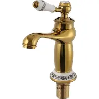 OEM Retro-Waschtischarmatur, Gold-Finish, Einhebelsteuerung, Gold, G3/8