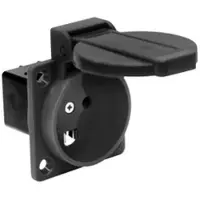 Pce 1030-0s Anbausteckdose 50x50 dänisches System 16A IP54 (schwarz) 10300s