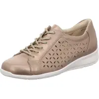 Waldlaufer Schnürhalbschuhe in gold/silber/bronce, Gr. 6.5