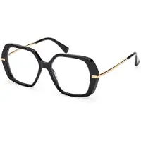 Max mara MM5175 52/15/135 Gläser Shiny Black Front Acetat FRAU MM5175