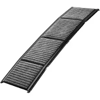 TRUTZHOLM Hunderampe Klappbar 180 cm Aluminium Autorampe bis 130 kg Rutschfest Faltbar