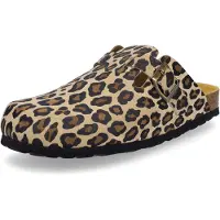 MIDS MONTY Damen Clog Leo mit Rauleder-Fußbett