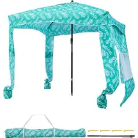 Vevor Strand-Cabana 183 x 183 cm Strandüberdachung mit Seitenwand