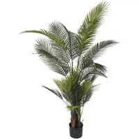 Wellhome - Künstliche Palme mit 34 Blättern im Topf 110x100x160cm