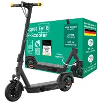 EGRET E-Scooter mit Straßenzulassung (ABE), 55 km Reichweite, 10" Luftreifen, Federung, Blinker, 902 W Motor, 120 kg Traglast, App – Ey! 6