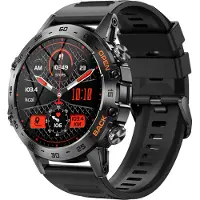 Lixada K52 Smartwatch, 1,39'' IPS-Full-Touch-Bildschirm, Wasserdicht, BT-Anruf, Blutsauerstoff/Schlaf/Herzfrequenz/Blutdruckueberwachung,Sportmodi,Fernkamera