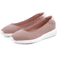 LASCANA Ballerina "Freizeitschuh, Slipper, Halbschuh, Slip-On-Sneaker," zum Reinschlüpfen, leichte Mesh-Optik VEGAN