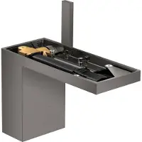 Hansgrohe Waschtisch-Einhebelmischer 110 Axor MyEdition A 150mm, m Pus-Op-Abl, o Pl, b bla vc