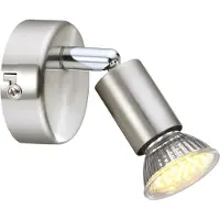 Globo Lighting Globo Matrix Strahler Chrom Nickel matt, 1xGU10 LED; 57991-1