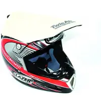 Twin Air Helmet Visor Mud Deflector Weiß