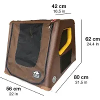TAMI S – Faltbare Hundebox mit Airbag-Funktion für mittelgroße Hunde