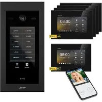 Balter EVO HD Touch 7 Schwarz/Schwarz 4x7" +1x7" WiFi Video Türsprechanlage bis 1000 Familienhaus