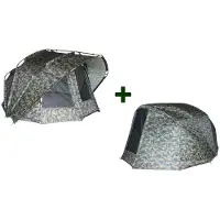 MK Angelsport MK Fort Knox 2.0 Camo Dome 3,5 Mann Angelzelt + Winterskin