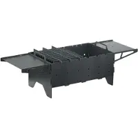 4BIG.fun Holzkohlegrill Mangal für 6 Spieße Klappgrill Tischgrill Balkongrill Schaschlik BBQ Camping