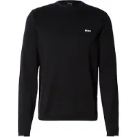 BOSS Pullover aus Baumwolle mit Kontrast-Logo Grösse S
