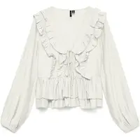 Vero Moda Langarmbluse in Snow White | Gr.: M