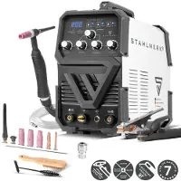 Stahlwerk Schutzgasschweißgerät 2-in-1 Kombi AC/DC WIG 200 ST – WIG & MMA (E-Hand/ARC) bis 200 A, 2T & 4T-Modus, AC WIG-Schweißen für Aluminium