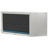 HBM Deluxe Oberschrankecke mit Gasdruckfedern für Werkstattausrüstung schwarz blau