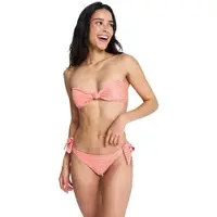 Roxy Bikini-Hose "Wavy Baby", Damen, Gr. L, US-Größen, camellia, Obermaterial: 77% Microfaser, 13% Nylon, 10% Elasthan;, Badehosen Bikini-Hose