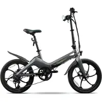 Sachsenrad E-Faltrad F11 Pro MagPuma mit Transporttasche, IF Design Gewinner, klappbarer Rückspiegel, klappbar, StVZO-Zulassung, E-bike 20 Zoll