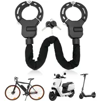 Gliese E Scooter Schloss - Handschellenschloss für E Roller | Fahrradschloss diebstahlsicher | Bike Lock kettenschloss | Hochbelastbare Schlösser für E-Bike