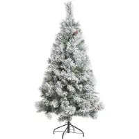 Sonstiges FEERIC LIGHT & CHRISTMAS Künstlicher Tannenbaum Floque - 180 cm