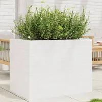 vidaXL Möbel Pflanzkübel Weiß 90x60x68,5 cm Massivholz Kiefer - Beete 3282500