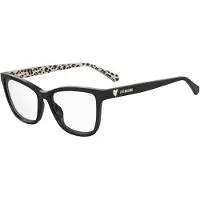 Love Moschino Moschino MOL632 Damen-Brille inkl. Gläser Vollrand Eckig Acetat-Gestell 54/16/140, schwarz
