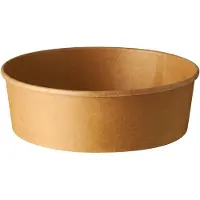 Papstar Einweg Salatschalen pure, 500 ml, Ø 150 x H 46 mm, 50 Stk., biologisch abbaubar, nachwachsende Rohstoffe, PLA-Beschichtung, braun