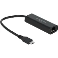 DeLOCK Adapter USB Type-C Stecker zu 2,5 Gigabit LAN