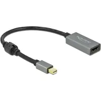 DeLOCK Aktiver mini DisplayPort 1.4 zu HDMI Adapter 4K 60 Hz (HDR), 0,2 m, Mini DisplayPort, HDMI Typ A (Standard), Männlich, Weiblich, Gerade
