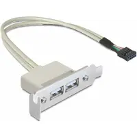 DeLOCK low profile Slotblech 2x USB 2.0 zu Header