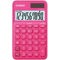 Casio SL-310UC-RD, Tasche, Einfacher Taschenrechner, 10 Ziffern, 1 Zeilen, Batterie/Solar, Rot