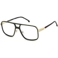 Carrera 1143 59/16/145 Brille Schwarz Gold Metallrahmen HERREN 1143