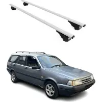 Omtec Dachträger Gepäckträger für Fiat Tempra Kombi 1990-1999 Grundträger Metall Grau