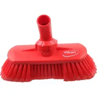 Vikan Hygiene 7067-4 Wandbürste, rote weiche Spaltfasern, verstellbar, 240 mm