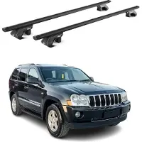 Aurilis Dachträger Grundtäger für Jeep Grand Cherokee WK 2005-2010 90kg Alu Schwarz ABE
