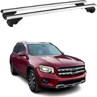 Omtec Dachträger Grundtäger für Mercedes GLB X247 2019-2025 75kg Alu Silber 2 tlg