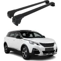 Omtec 5727916B Dachreling Dachträger Aluminium 75 kg Max passend für PEUGEOT 5008 II