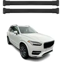 Omac Dachträger Grundtäger für Volvo XC90 2015-2019 75kg Aluminium Schwarz 2 tlg