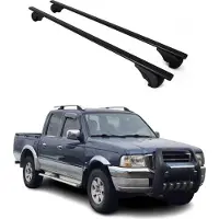 Omac Dachträger Grundtäger für Ford Ranger 1999-2006 75kg Metall Schwarz 2 tlg