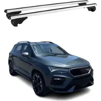 Omtec Dachträger Grundtäger für Cupra Ateca 2018-2025 75kg Aluminium Silber 2 tlg