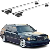 Aurilis Alu Dachträger für Mercedes Classe E SW S124 1985-1995 5 türig Silber ABE 2x