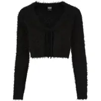 Urban Classics Strickjacke "Damen Ladies Tied Cropped Feather Cardigan" 1 Stk.