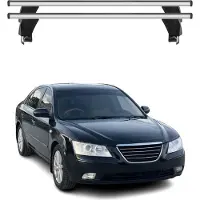 Menabo Dachträger Grundtäger für Hyundai Sonata mk6 2009-2014 50kg Alu Silber 2x