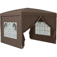 Xdovet Pavillon mit 4 Seitenteilen Tasche Pop-up Faltpavillon UV Schutz 50+ Faltbar Partyzelt Gartenpavillon für Camping Garten Kaffee